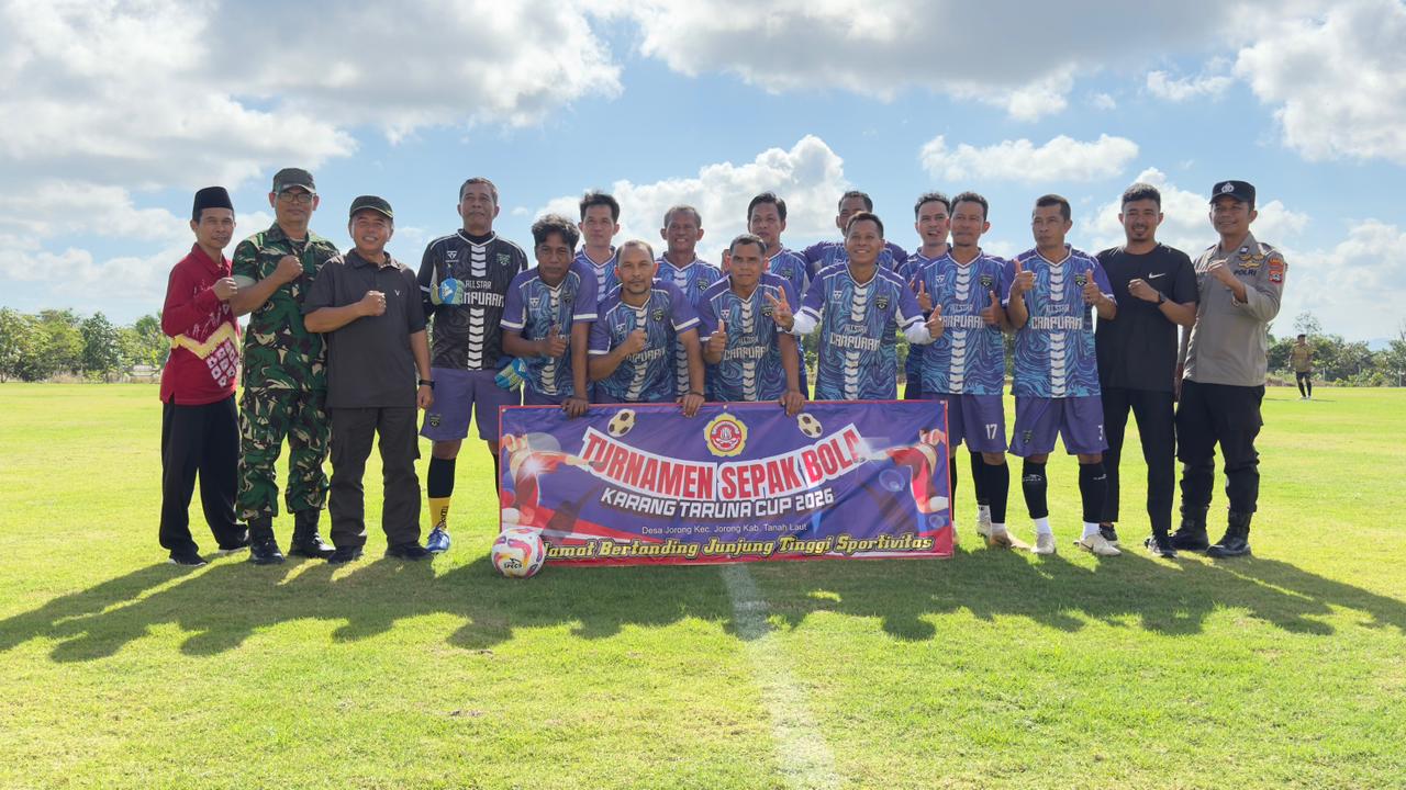 Karang Taruna Desa Jorong Resmi Gelar Kick-Off Turnamen Sepak Bola, Wujudkan Semangat Sportivitas dan Kebersamaan